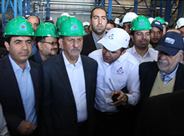 افتتاح کارخانه کنسانتره سنگ آهن شرکت معدنی سنگان توسط معاون اول ریاست جمهوری